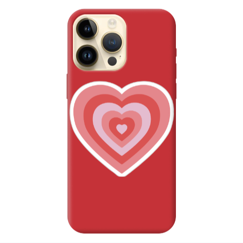 Apple iPhone 13 Pro Max My Heart Is Yours Red Colored Silicone TPU Θήκη