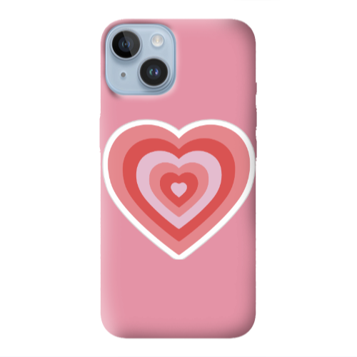 Apple iPhone 14  My Heart Is Yours Pink Colored Silicone TPU Θήκη