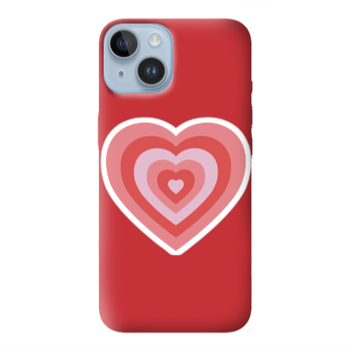 Apple iPhone 14 Plus My Heart Is Yours Red Colored Silicone TPU Θήκη