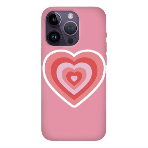 Apple iPhone 14 Pro  My Heart Is Yours Pink Colored Silicone TPU Θήκη