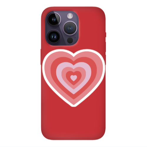 Apple iPhone 14 Pro Max My Heart Is Yours Red Colored Silicone TPU Θήκη
