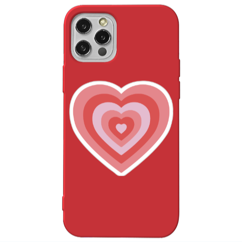 Apple iPhone 13 Pro My Heart Is Yours Red Colored Silicone TPU Θήκη