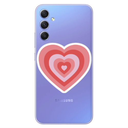 Samsung A34 My Heart Is Yours Transparent Silicone TPU Θήκη