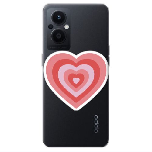 Oppo Reno 7 Lite My Heart Is Yours Transparent Silicone TPU Θήκη