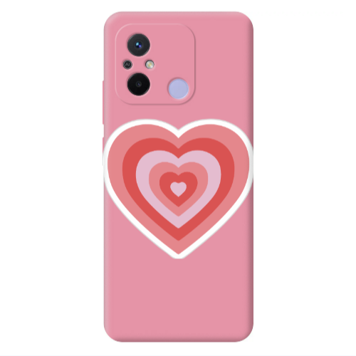 Xiaomi Redmi 12C My Heart Is Yours Pink Colored Silicone TPU Θήκη