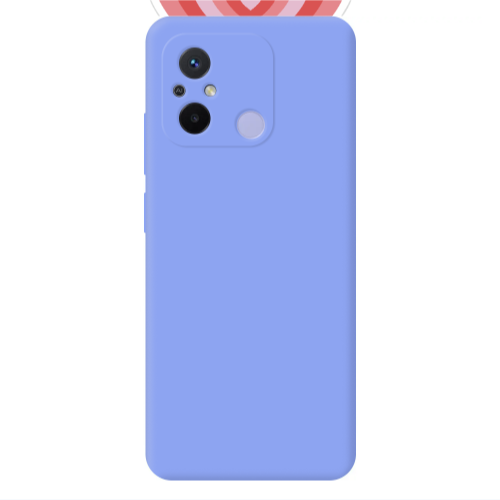 Xiaomi Redmi 12C My Heart Is Yours Light Purple Colored Silicone TPU Θήκη