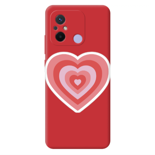 Xiaomi Redmi 12C My Heart Is Yours Red Colored Silicone TPU Θήκη