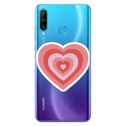 Huawei P30 Lite My Heart Is Yours Transparent Silicone TPU Θήκη
