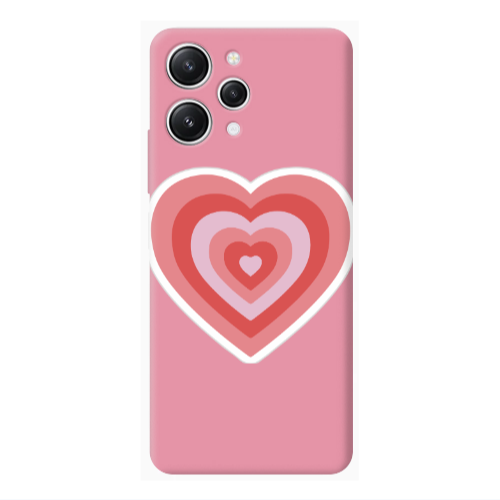 Xiaomi Redmi 12 My Heart Is Yours Pink Colored Silicone TPU Θήκη