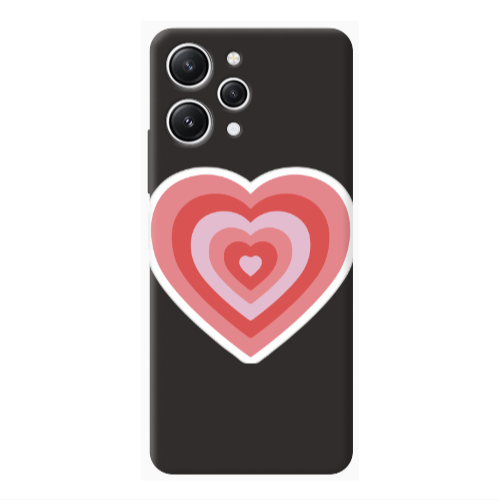 Xiaomi Redmi 12 My Heart Is Yours Black Colored Silicone TPU Θήκη
