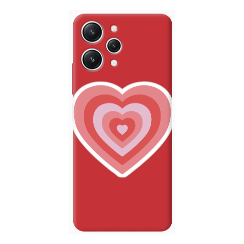 Xiaomi Redmi 12 My Heart Is Yours Red Colored Silicone TPU Θήκη