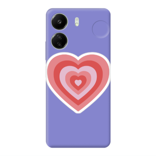 Xiaomi Redmi 13C My Heart Is Yours Purple Colored Silicone TPU Θήκη