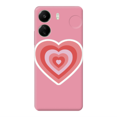 Xiaomi Redmi 13C My Heart Is Yours Pink Colored Silicone TPU Θήκη