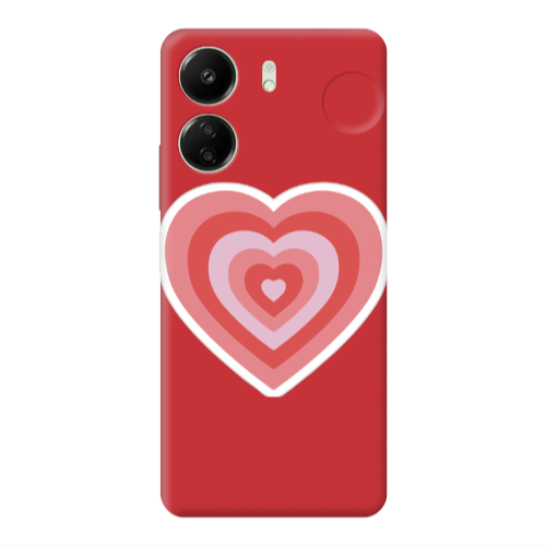 Xiaomi Redmi 13C My Heart Is Yours Red Colored Silicone TPU Θήκη