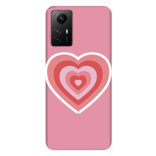 Xiaomi Redmi Note 12s My Heart Is Yours Pink Colored Silicone TPU Θήκη