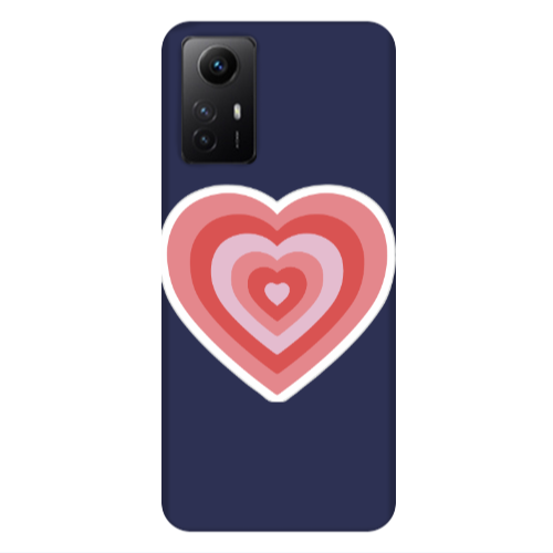 Xiaomi Redmi Note 12s My Heart Is Yours Dark blue Colored Silicone TPU Θήκη