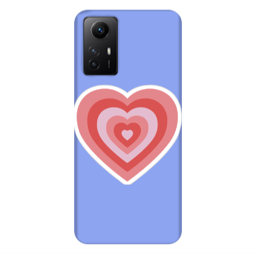 Xiaomi Redmi Note 12s My Heart Is Yours Light Purple Colored Silicone TPU Θήκη