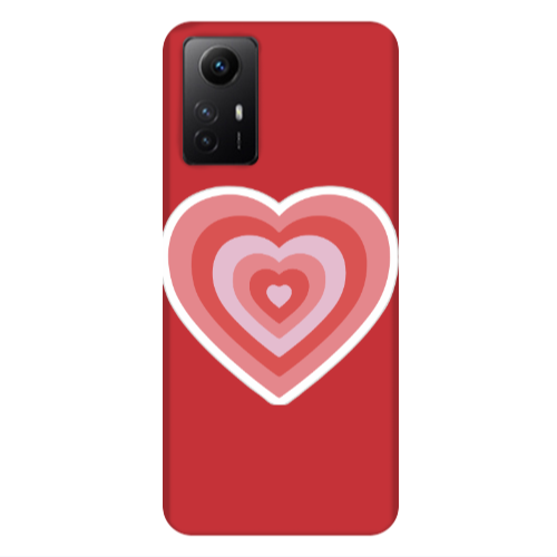 Xiaomi Redmi Note 12s My Heart Is Yours Red Colored Silicone TPU Θήκη
