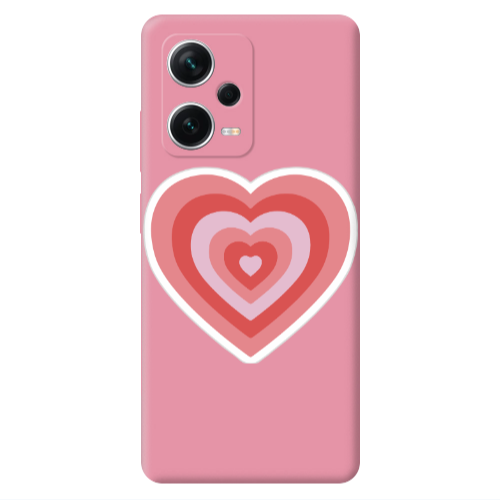 Xiaomi Poco X5 My Heart Is Yours Pink Colored Silicone TPU Θήκη