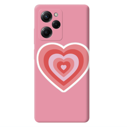 Xiaomi Poco X5 Pro My Heart Is Yours Pink Colored Silicone TPU Θήκη