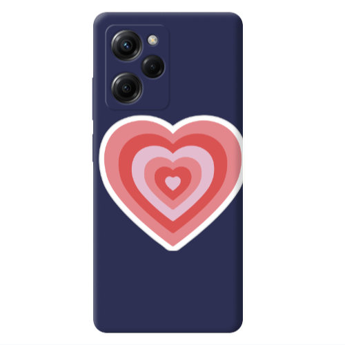 Xiaomi Poco X5 Pro My Heart Is Yours Dark blue Colored Silicone TPU Θήκη