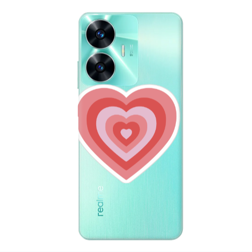 Realme C55 My Heart Is Yours Transparent Silicone TPU Θήκη