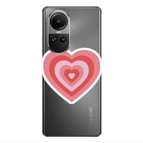 Oppo Reno10 5G My Heart Is Yours Transparent Silicone TPU Θήκη