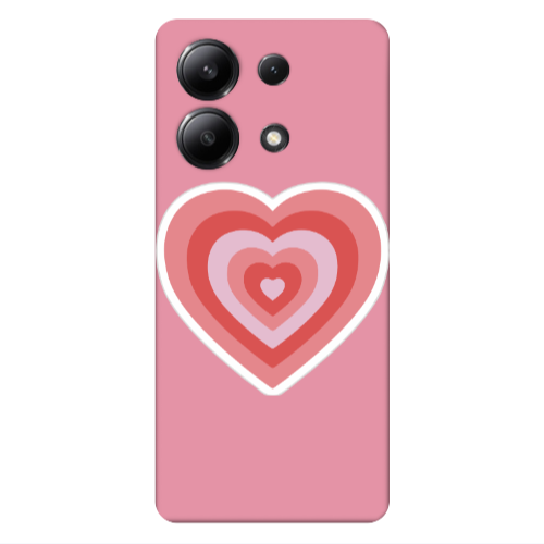 Xiaomi Redmi Note 13 4G My Heart Is Yours Pink Colored Silicone TPU Θήκη