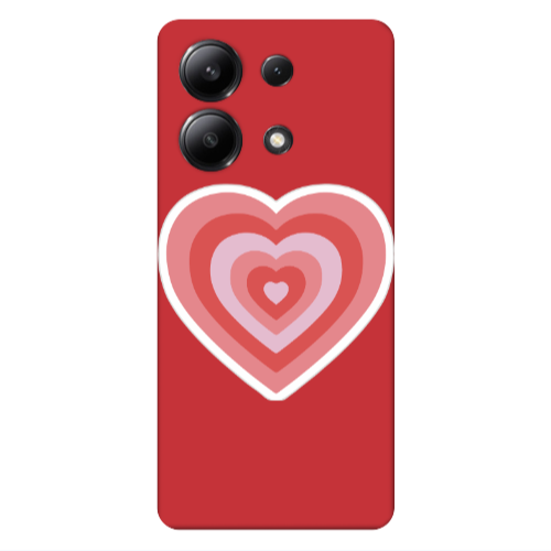 Xiaomi Redmi Note 13 4G My Heart Is Yours Red Colored Silicone TPU Θήκη
