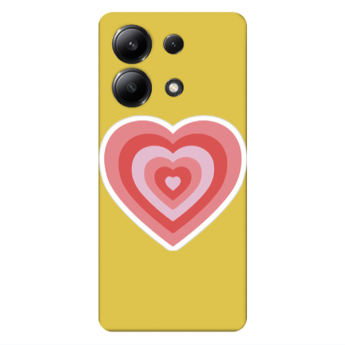 Xiaomi Redmi Note 13 4G My Heart Is Yours Yellow Colored Silicone TPU Θήκη