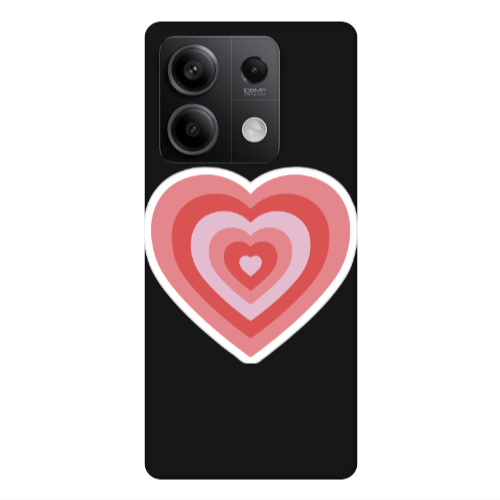 Xiaomi Redmi Note 13Pro 5G My Heart Is Yours Black Colored Silicone TPU Θήκη