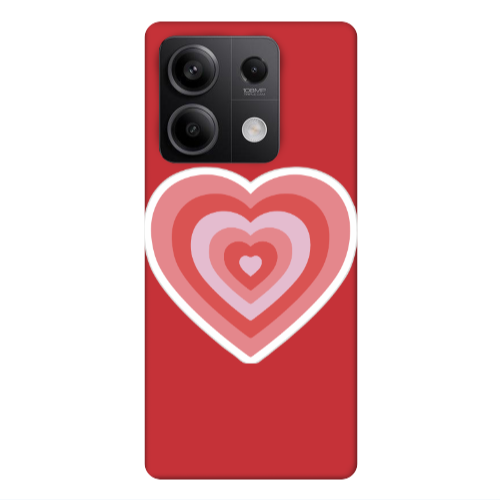 Xiaomi Redmi Note 13Pro 5G My Heart Is Yours Red Colored Silicone TPU Θήκη