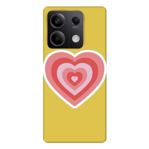 Xiaomi Redmi Note 13Pro 5G My Heart Is Yours Yellow Colored Silicone TPU Θήκη