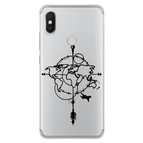 Xiaomi Redmi S2 Old Map Transparent Silicone TPU Θήκη