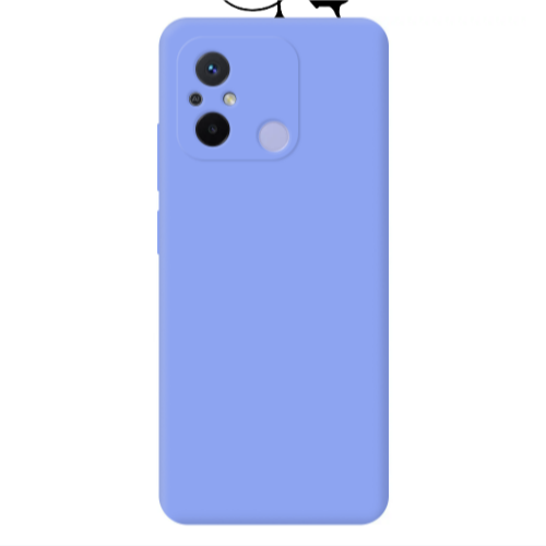 Xiaomi Redmi 12C Old Map Light Purple Colored Silicone TPU Θήκη