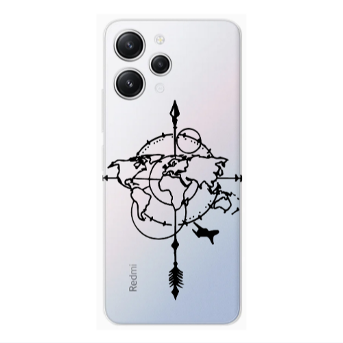 Xiaomi Redmi 12 Old Map Transparent Silicone TPU Θήκη