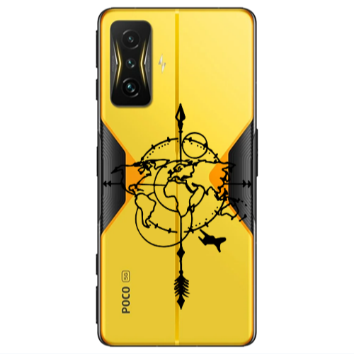 Xiaomi Poco F4 Gt Old Map Transparent Silicone TPU Θήκη