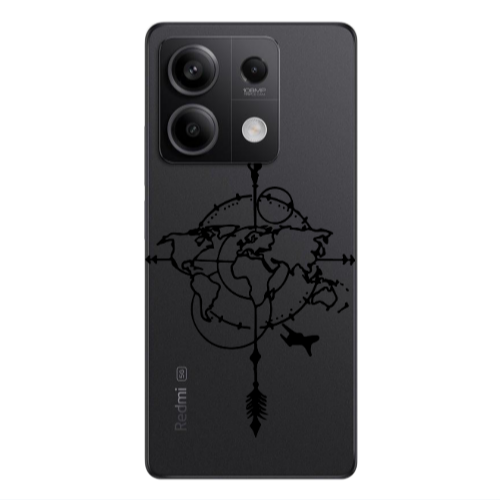 Xiaomi Redmi Note 13 5G Old Map Transparent Silicone TPU Θήκη