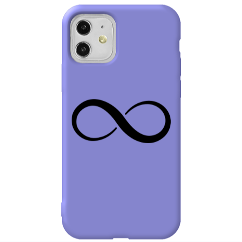 Apple iPhone 11  Infinity Purple Colored Silicone TPU Θήκη