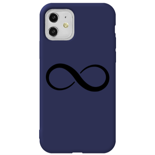 Apple iPhone 11  Infinity Dark blue Colored Silicone TPU Θήκη