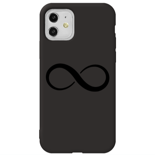 Apple iPhone 11  Infinity Black Colored Silicone TPU Θήκη