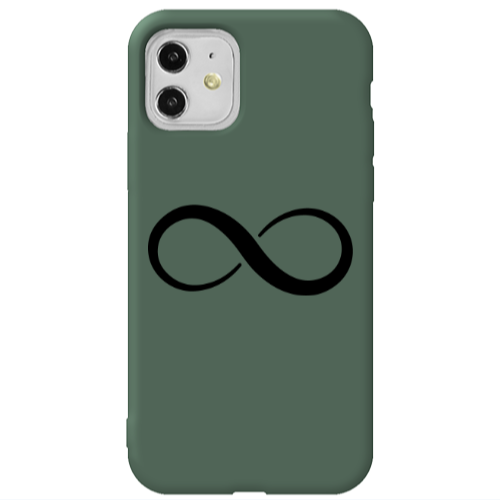 Apple iPhone 11  Infinity Dark Green Colored Silicone TPU Θήκη