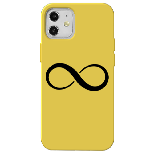 Apple iPhone 12 Infinity Yellow Colored Silicone TPU Θήκη