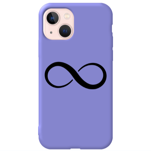 Apple iPhone 13 Infinity Purple Colored Silicone TPU Θήκη