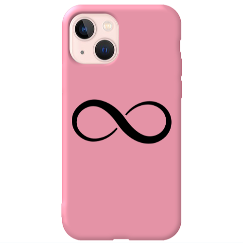 Apple iPhone 13 Infinity Pink Colored Silicone TPU Θήκη