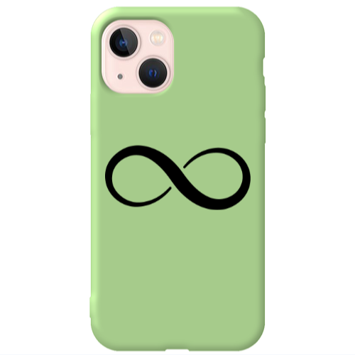 Apple iPhone 13 Infinity Light Green Colored Silicone TPU Θήκη