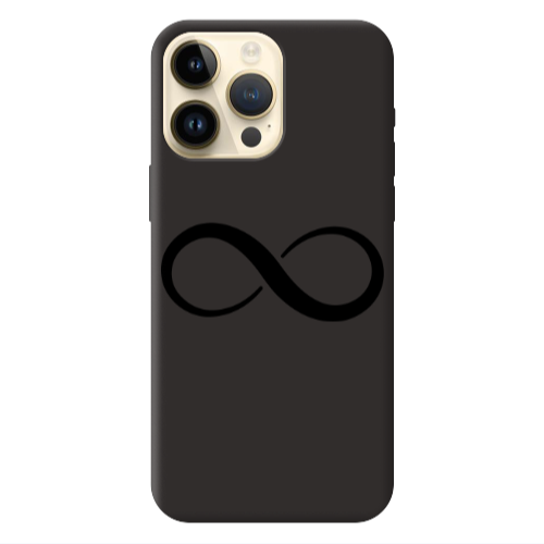 Apple iPhone 13 Pro Max Infinity Black Colored Silicone TPU Θήκη