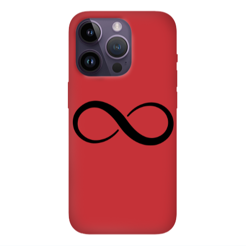 Apple iPhone 14 Pro Max Infinity Red Colored Silicone TPU Θήκη