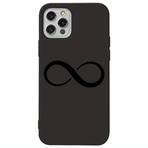 Apple iPhone 13 Pro Infinity Black Colored Silicone TPU Θήκη