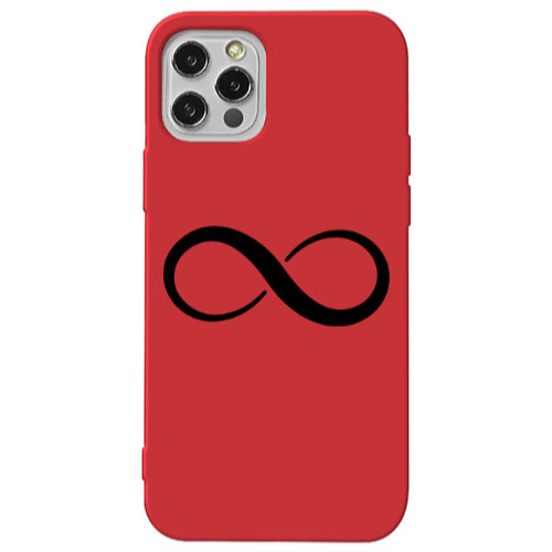 Apple iPhone 13 Pro Infinity Red Colored Silicone TPU Θήκη